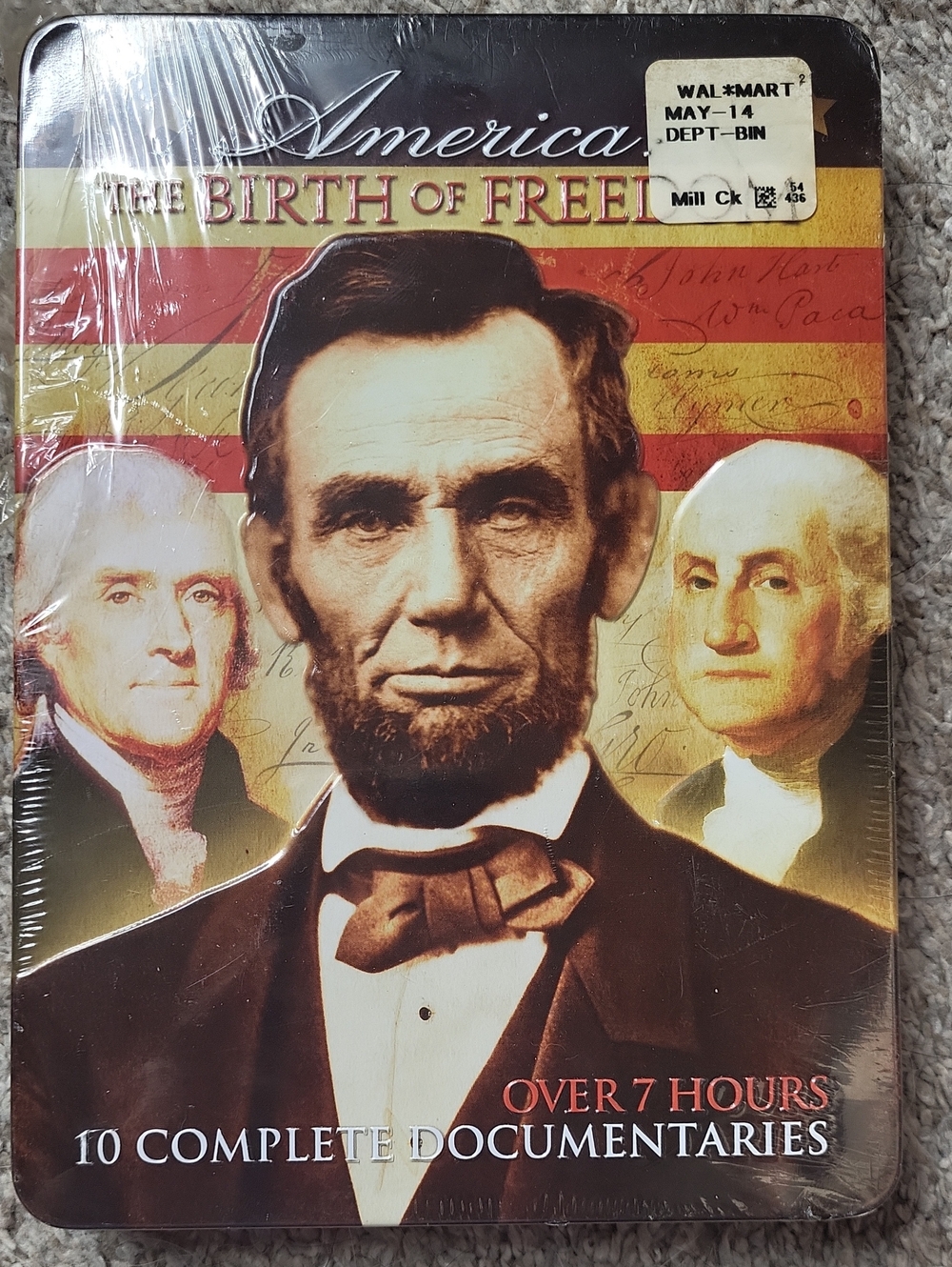America The Birth of Freedom DVD In Steelbook Case